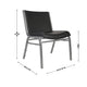 Black Vinyl |#| Big & Tall 1000 lb. Rated Black Vinyl Stack Chair - Reception Seating