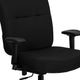 Black Fabric |#| Big & Tall 400 lb. Rated Rectangular Back Black Fabric Ergonomic Draft Chair