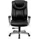 Black LeatherSoft |#| Big & Tall 400 lb. Rated High Back Black LeatherSoft Executive Office Chair