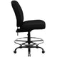 Big & Tall 400 lb. Rated High Back Black Fabric Ergonomic Drafting Chair