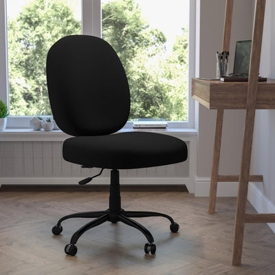 HERCULES Series Big & Tall 400 lb. Rated Fabric Executive Swivel Ergonomic Office Chair with Adjustable Back Height - View 2