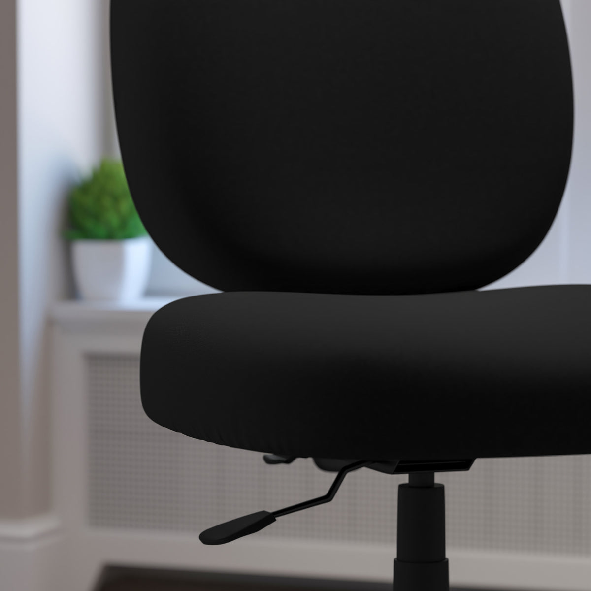 Big & Tall 400 lb. Rated High Back Black Fabric Swivel Ergonomic Office Chair