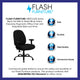 Big & Tall 400 lb. Rated High Back Black Fabric Executive Ergonomic Office Chair