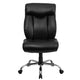 Black LeatherSoft |#| Big & Tall 400 lb. Rated High Back Black LeatherSoft Executive Office Chair