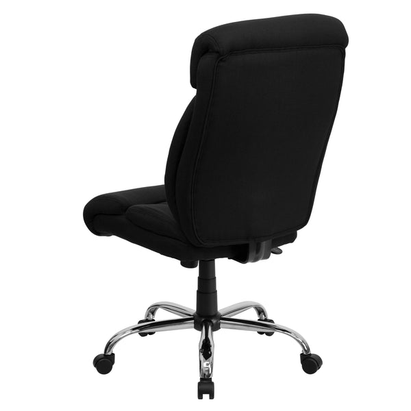 Black Fabric |#| Big & Tall 400 lb. Rated High Back Black Fabric Executive Ergonomic Chair