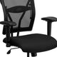 Big & Tall 400 lb. Rated Black Mesh Swivel Ergonomic Chair with Adjustable Arms