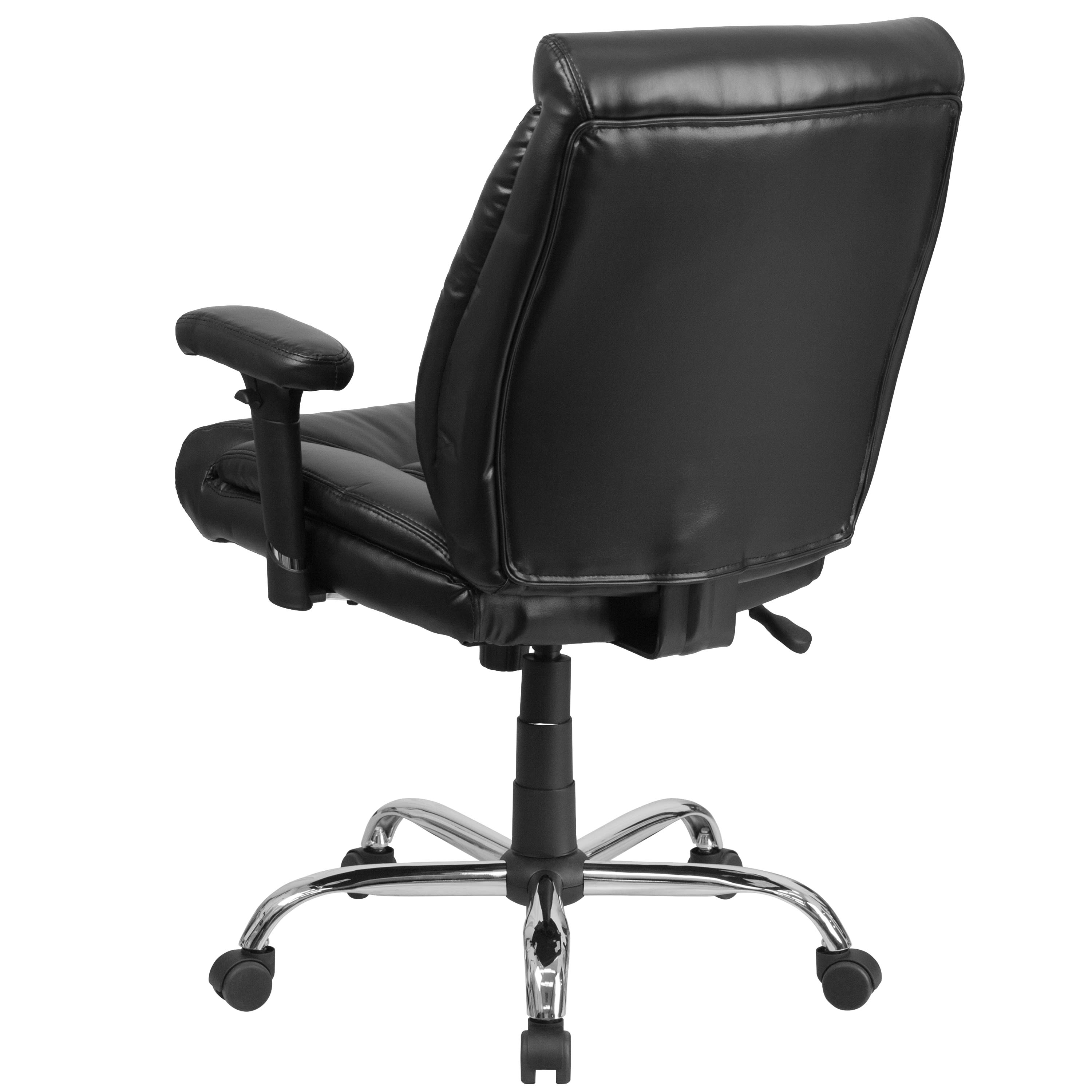 Niceday basic tilt ergonomic office chair with best sale armrest and adjustable seat mosil bonded leather black