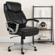 Black LeatherSoft |#| Big & Tall 500 lb. Rated Black LeatherSoft Executive Ergonomic Office Chair