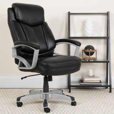 HERCULES Series Big & Tall 500 lb. Rated Executive Swivel Ergonomic Office Chair with Arms - View 2