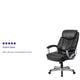 Black LeatherSoft |#| Big & Tall 500 lb. Rated Black LeatherSoft Executive Ergonomic Office Chair