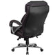 Big & Tall 500 lb. Rated Black LeatherSoft Ergonomic Office Chair w/ Chrome Base