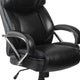 Black |#| Big & Tall 500 lb. Rated Black LeatherSoft Swivel Office Chair w/Extra Wide Seat