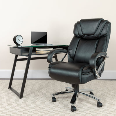 HERCULES Series Big & Tall 500 lb. Rated LeatherSoft Executive Swivel Ergonomic Office Chair with Extra Wide Seat