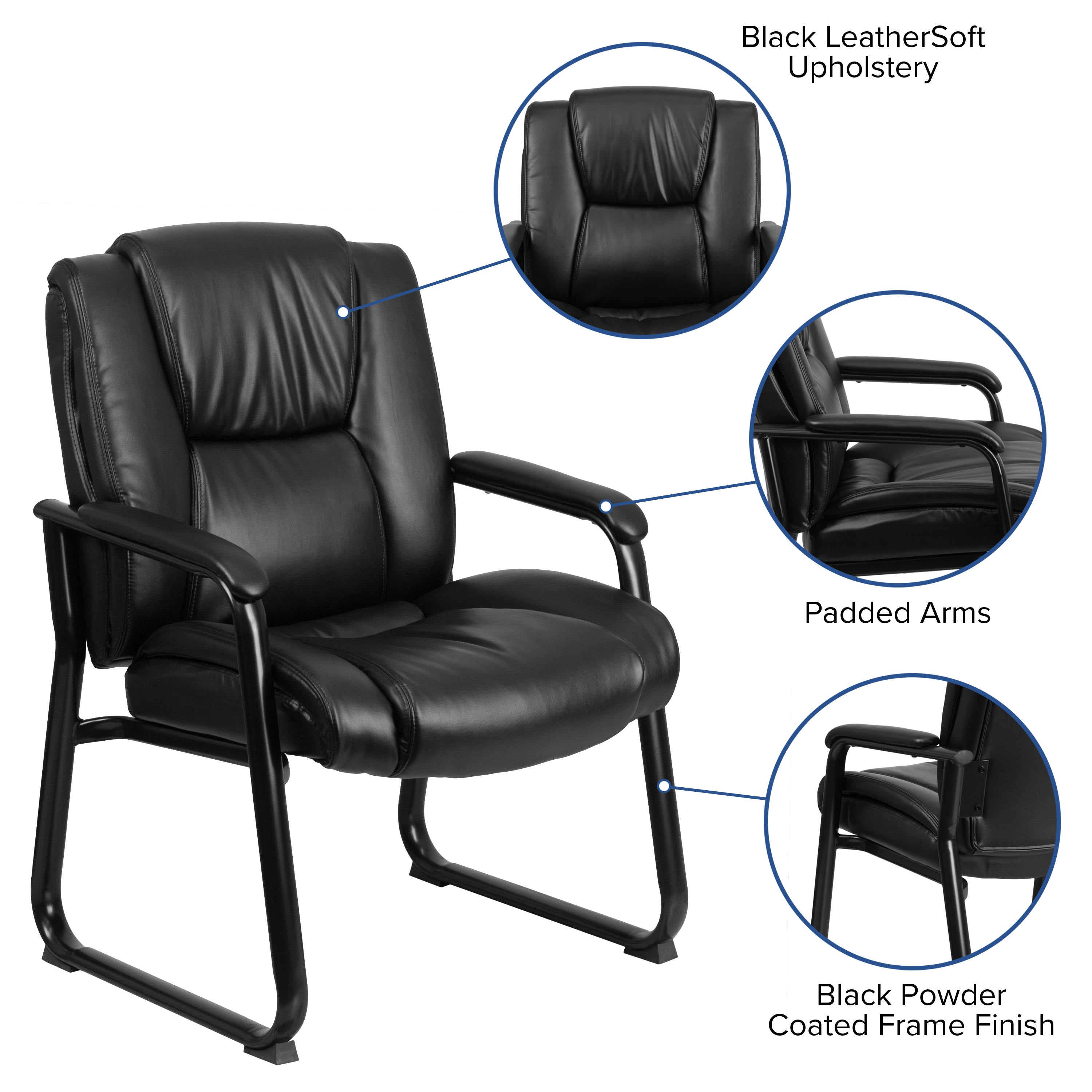 HERCULES Series Executive Side Reception Chair - Thumbnail 4