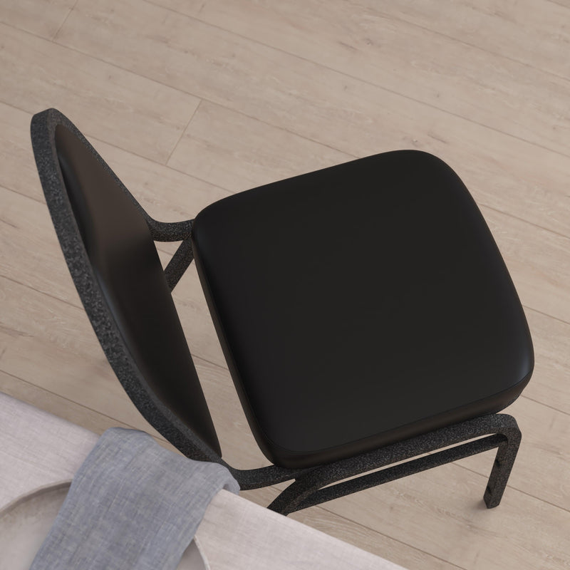 HERCULES Series Commercial Grade 500 LB. Capacity Dome Back Stacking Banquet Chair with Metal Frame
