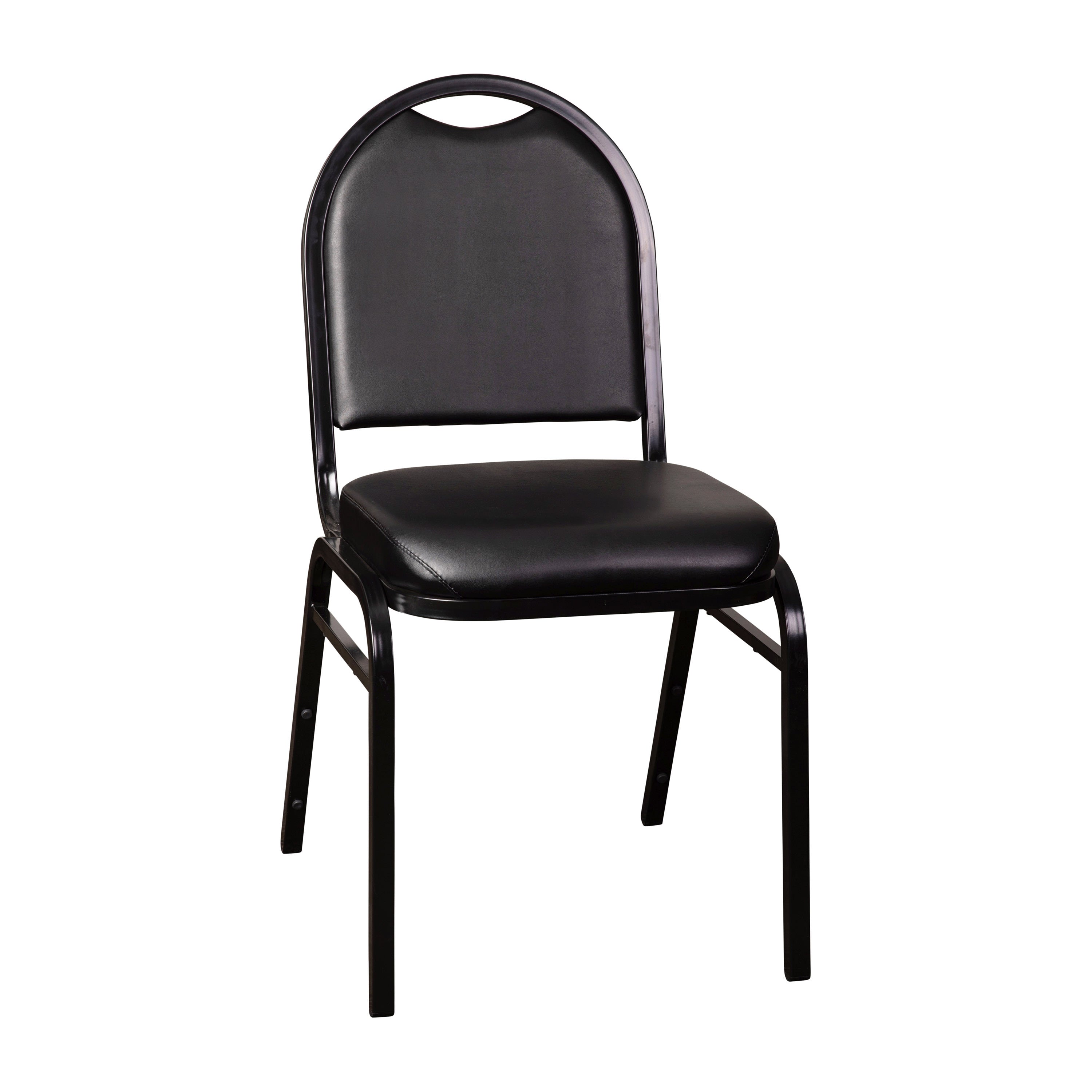 Metal frame hot sale stacking chairs