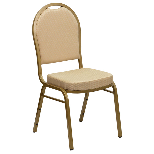 HERCULES Series Dome Back Stacking Banquet Chair - View 1