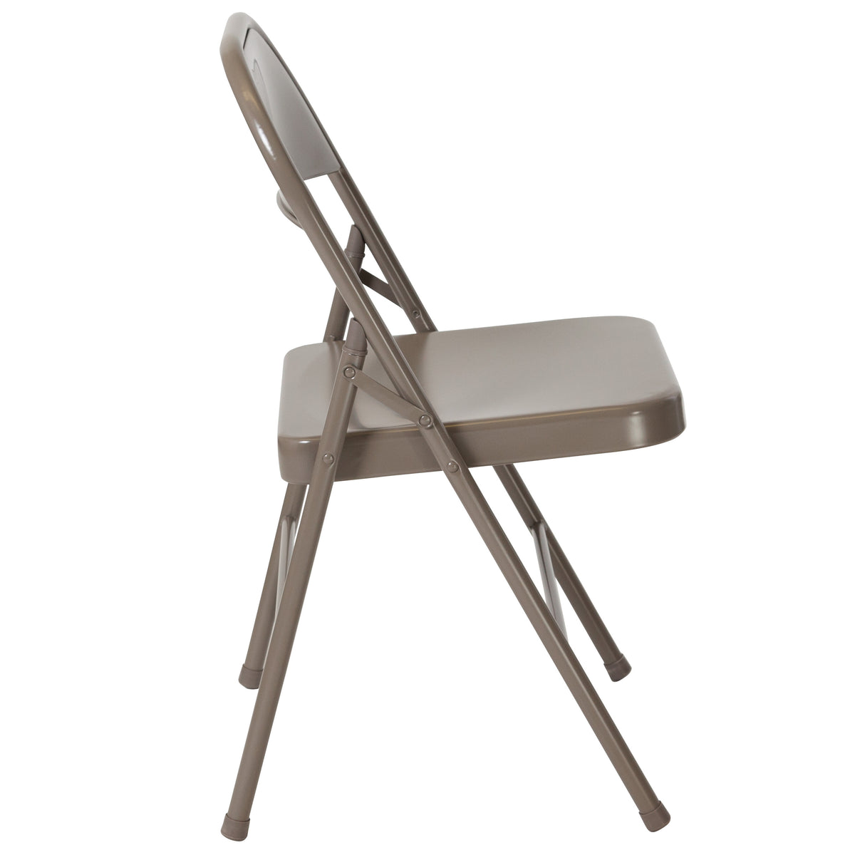 Gray |#| Double Braced Gray Metal Folding Chair - Event Chair - Portable Chair