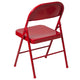 Red |#| Double Braced Red Metal Folding Chair - Event Chair - Portable Chair