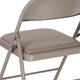 Gray |#| Double Braced Gray Vinyl Folding Chair - Commercial and Event Folding Chairs