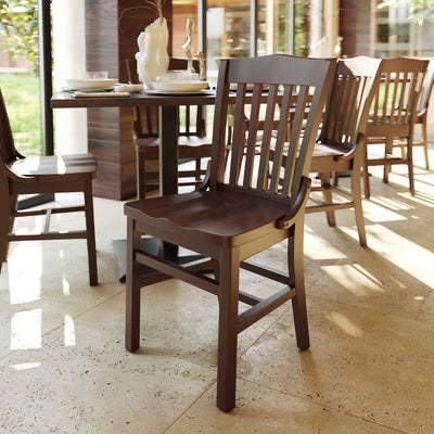HERCULES Series Finished School House Back Wooden Restaurant Chair - View 2