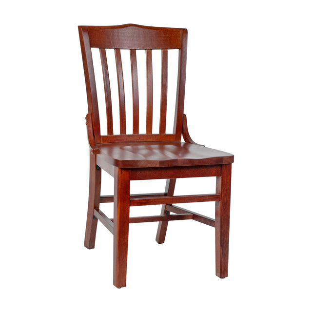 HERCULES Series Finished School House Back Wooden Restaurant Chair - View 1