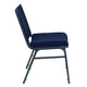 Navy Blue Patterned Fabric |#| Heavy Duty Navy Blue Dot Fabric Stack Chair - Reception Furniture