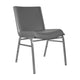 Gray Vinyl |#| Heavy Duty Gray Vinyl Stack Chair - Reception Furniture