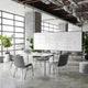 Gray Vinyl |#| Heavy Duty Gray Vinyl Stack Chair - Reception Furniture