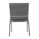 Gray Vinyl |#| Heavy Duty Gray Vinyl Stack Chair - Reception Furniture