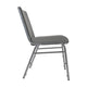 Gray Vinyl |#| Heavy Duty Gray Vinyl Stack Chair - Reception Furniture