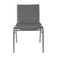 Gray Vinyl |#| Heavy Duty Gray Vinyl Stack Chair - Reception Furniture