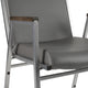 Gray Vinyl |#| Heavy Duty Gray Vinyl Stack Chair - Reception Furniture