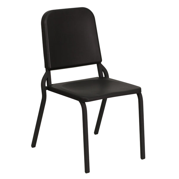 Black High Density Stackable Melody Band/Music Chair - School & Classroom Chair