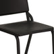 Black High Density Stackable Melody Band/Music Chair - School & Classroom Chair