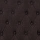 Brown Fabric |#| Brown Fabric Parsons Chair with Rolled Back, Accent Nail Trim and Walnut Finish