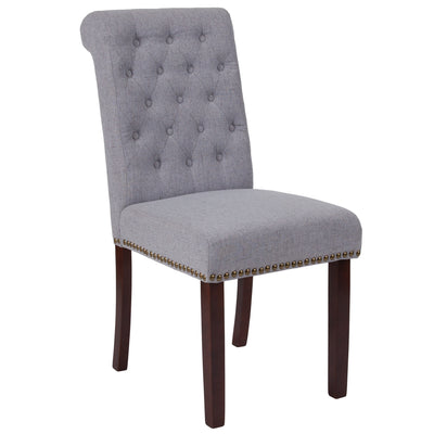 HERCULES Series Parsons Chair with Rolled Back, Accent Nail Trim