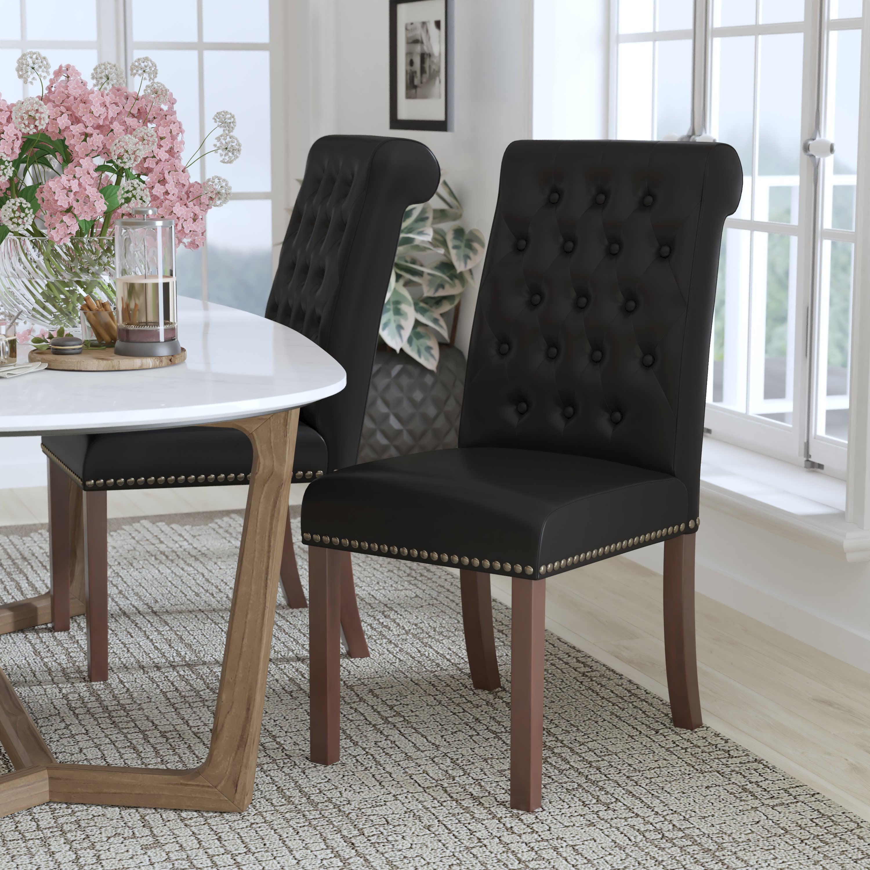 Black sales parsons chair