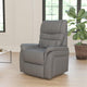 Gray LeatherSoft |#| Gray LeatherSoft Remote Powered Lift Recliner for Elderly - Medical Furniture