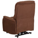 Brown Microfiber |#| Black MIC Remote Powered Lift Recliner for Elderly - Home Medical Lift Chair