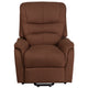 Brown Microfiber |#| Black MIC Remote Powered Lift Recliner for Elderly - Home Medical Lift Chair