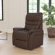 Cognac LeatherSoft |#| Cognac LeatherSoft Remote Powered Lift Recliner for Elderly - Medical Furniture