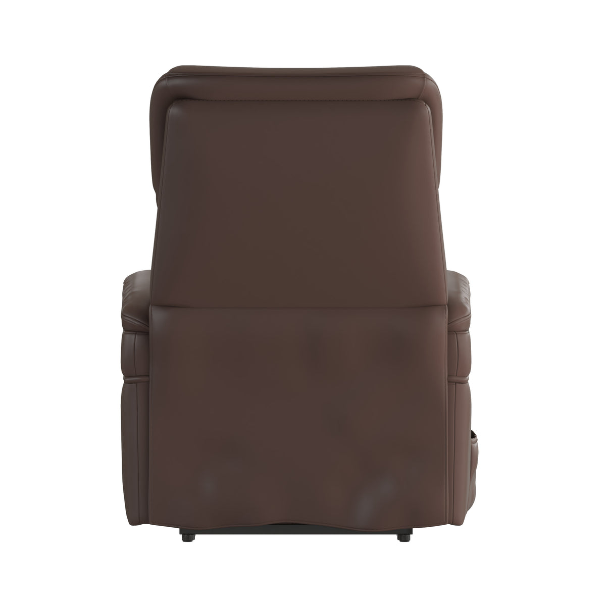 Cognac LeatherSoft |#| Cognac LeatherSoft Remote Powered Lift Recliner for Elderly - Medical Furniture