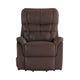 Cognac LeatherSoft |#| Cognac LeatherSoft Remote Powered Lift Recliner for Elderly - Medical Furniture