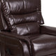 Brown LeatherSoft |#| Brown LeatherSoft Remote Powered Lift Recliner for Elderly - Medical Furniture