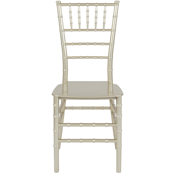 Champagne |#| Champagne Stackable Resin Chiavari Chair - Hospitality and Event Seating