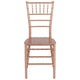 Rose Gold |#| Rose Gold Resin Stackable Chiavari Chair - Banquet and Event Furniture