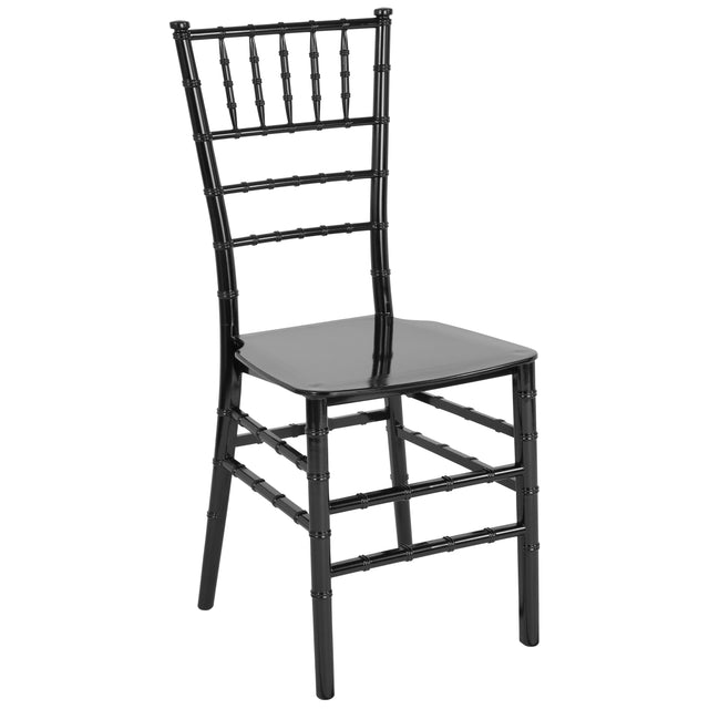HERCULES Series Resin Stackable Chiavari Chair with Free Cushion - View 1