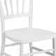 White |#| White Resin Stacking Napoleon Chair - Banquet and Event Furniture