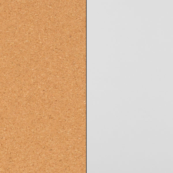 64.25"W x 64.75"H |#| 64.25"W x 64.75"H Reversible Mobile Cork Bulletin & White Board with Pen Tray